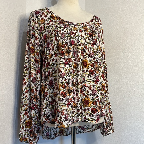 Jane and Delancey Large Floral Print Long Sleeve Blouse Size large - Picture 3 of 11